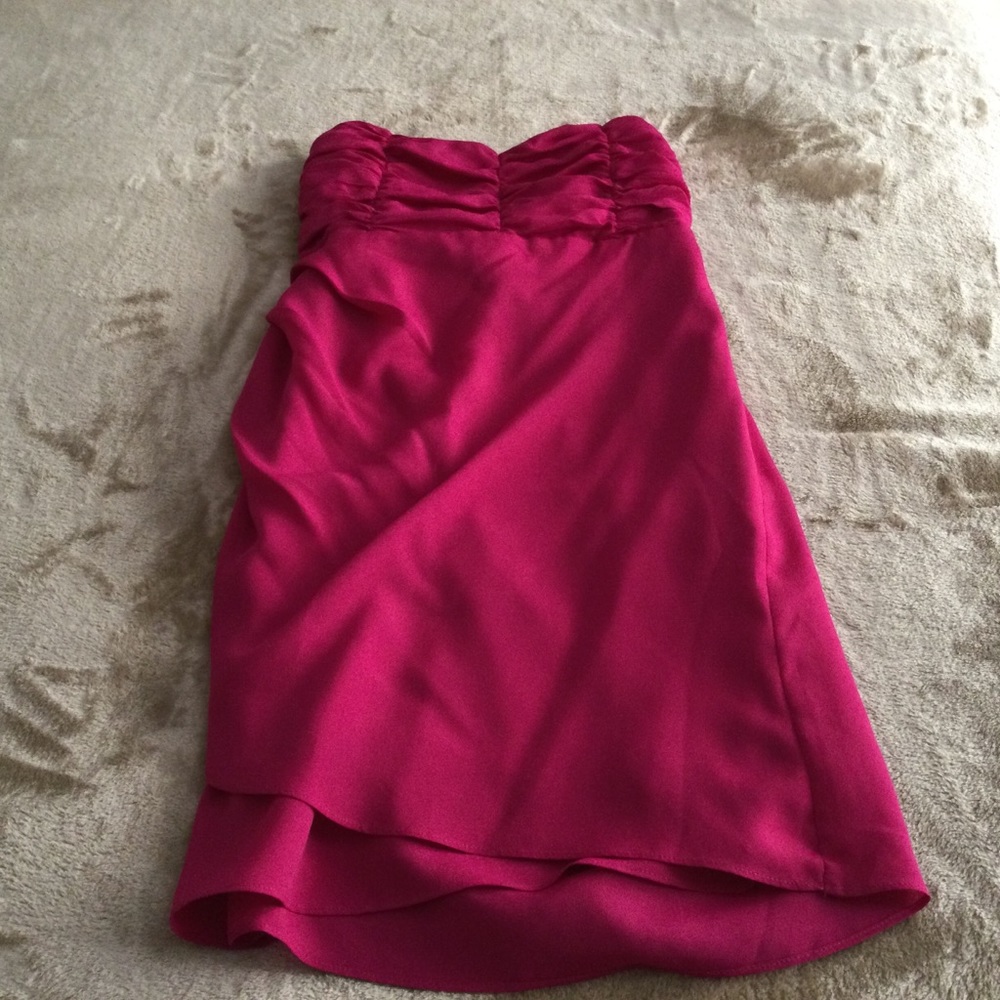 Forever 21 XXI Pink Strapless Cocktail Dress